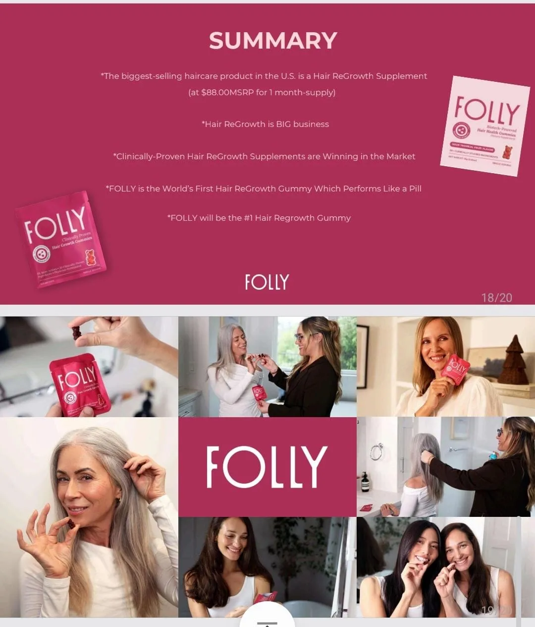 美國FOLLY 女性荷爾蒙強髮軟糖 （1袋28包）